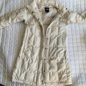 North Face 600 down mid length coat- warm